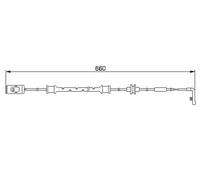 Sensor de desgaste de las pastillas de freno Discos 1 987 474 972 BOSCH
