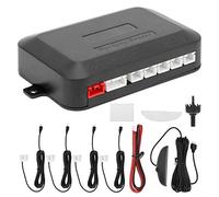 Sensor de estacionamiento de Chipset avanzado Kit de detección de Seguridad inversa de Respaldo de automóvil Universal para vehículos ABS Negro Blanco 89x60x22 mm