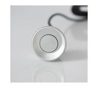 Sensor De Estacionamiento Radar Marcha Atrás Trasero para Coche 22 Mm Negro Rojo Azul Plateado Dorado Blanco Gris Champán Kit Sensor Aparcamiento Monitor(Plata)