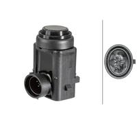 HELLA 6PX 358 141-011 Sensor, auxiliar de aparcamiento - 4polos - enchufado - barnizable - con anillod e sujeción