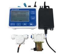 Sensor de flujo 1/4 + medidor de flujo de ZJ-LCD-M pantalla LCD for medición de líquidos de agua y gasolina queroseno Alta sensibilidad para múltiples medios
