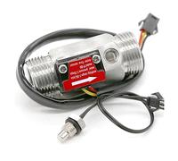 Sensor de Flujo Agua medidor acero inoxidable Hall con cinta externa 6 puntos detección temperatura interfaz G3/4 B6, Anticorrosión