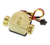 Sensor de flujo de agua, 4 pulgadas DN15 G1/2, medidor de flujo de ajuste de cobre, señal de salida de pulso, detección rápida de Hall, sistema de calentador de agua