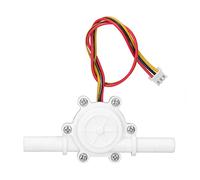 Sensor de Flujo de Agua G3/8, Sensor de Flujo de Efecto Hall Interruptor de Agua Medidor de Flujo Medidor de Fluido Contador Conectar Manguera Cable de 25 cm DC3.5-24V 0.3-10L/min