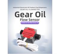 Sensor de Flujo G1/2 para Aceite y Miel 30-1200L/H | G1/2 threaded, 30-1200L/H range, oil honey urea compatible, body, Hall effect sensor