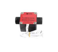 Sensor de flujo Hall del medidor de flujo de engranajes de 1/2 "3/4", Sensor de flujo del medidor de flujo de aceite químico de leche, interruptor for líquido viscoso DC5~18V(DN15,Square cover)