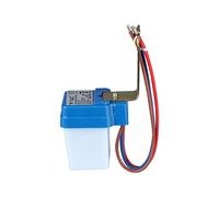Sensor de foto celda VT-8019 con alta sensibilidad y ajuste de tiempo, ideal para control de luces automáticas y ahorro energético.