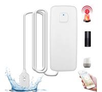 Sensor de fugas de agua Alarma de agua: 80 dB, detector wifi, monitor de nivel, notificación a través de la aplicación, inteligente para baño y lavandería