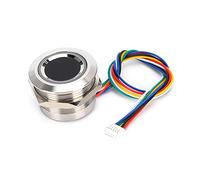 Sensor de huellas dactilares R503, módulo capacitivo circular de reconocimiento de huellas dactilares con luz indicadora de anillo de 2 colores, adecuado para control de acceso, seguridad auxiliar