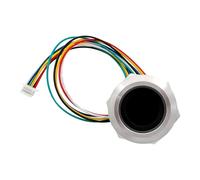 Sensor de Huellas Dactilares R558, módulo de Huellas Dactilares Capacitivo Redondo de 25 * 15mm/0,98 * 0,59 Pulgadas, luz de Siete Colores para Asistencia de Seguridad(R558)
