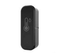 Sensor de humedad de temperatura inteligente para Zigbee para aplicación Tuya, monitoreo en tiempo real con alarma alta y baja, detector de clima interior alimentado por batería compatible con Alexa y
