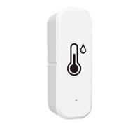 Sensor de humedad de temperatura WiFi - 2.76 pulgadas Smart Home Monitor Device | ABS Wireless Climate Sensor - Duâl Mode Connection No Wiring for Home Office Room Monitoring