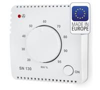 ELEKTROBOCK Sensor de humedad SN130 para control automático del ventilador | Baño, lavadero y sótano | Detección y eliminación de humedad excesiva