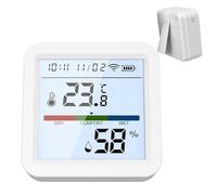 Sensor de humedad inteligente - Medidor de humedad - Detección digital inalámbrica de alta precisión para monitor de aire de calidad, habitación de bebé a distancia y hábitat animal
