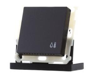 Sensor de humedad/temperatura ambiente KNX 55, negro mate SCN-TFS5506.01 | MDT | SCN-TFS5506.01 | Sensor p/ sistema de bus