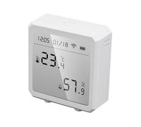 Sensor de humedad y temperatura con pantalla LCD diseñado para la gestión del clima del hogar inteligente y monitoreo remoto (para zigbee)
