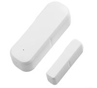 Sensor de imán de puerta inteligente para plataforma Tuya para detección de apertura y cierre de puerta compatible, 2.4 GHz, compatible con Wi Fi, batería DC3V LR03 ()