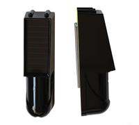 Sensor de infrarrojos solar inalámbrico con tecnología de doble haz para sistemas de alarma, resistente al agua hasta 200 m, ajustable a 5/10/20/30 m, color negro
