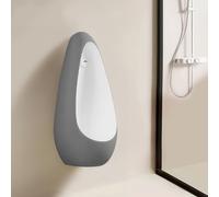 Sensor de inodoro montado en la pared a prueba de salpicaduras con válvula de drenaje, diseño antiobstrucción para hombres, ideal para el hogar, baño, baños públicos - Orinatoi in Ceica