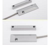 Sensor de interruptor de lengüeta para puerta de garaje, interruptor de alarma magnético normalmente abierto y normalmente cerrado para seguridad industrial, carcasa de aleación de zinc, 106 x 38 x 10