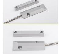 Sensor de interruptor de lengüeta para puerta de garaje, interruptor de alarma magnético normalmente abierto y normalmente cerrado para seguridad industrial, carcasa de aleación de zinc, 106 x 38 x 10