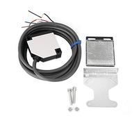 Sensor de Interruptor Fotoeléctrico, Keenso E3JK-R4M1 IP65 Carcasa ABS Tipo de Reflexión Especular(12-240V AC/DC 500mm) Interruptores de aislamiento/carga