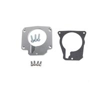 Sensor de la posición del acelerador Adaptador de cuerpo del acelerador por cable compatible con admisión LS3 de 4 pernos a colector LS1 3TB DBC LS2 551511XG 551567 Cuerpo de mariposa motor(Silver)