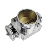 Sensor de la posición del acelerador Válvula de ma Cuerpo del acelerador del colector de admisión de aluminio billet de alto flujo de 65 mm, 70 mm, 80 mm y 90 mm(90MM SILVER)