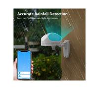 Sensor de Lluvia Inteligente con Detección Precisa de Lluvia. Pluviómetro Digital Inalámbrico BTV5.0 para Conectar con Escenas de Hogares