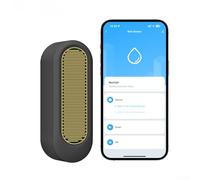 Sensor de lluvia inteligente, para Tuya para ZigBee IP65 impermeable inalámbrico medidor de detección de lluvia con enlace inteligente y control remoto de aplicación y alertas (negro)