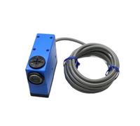 Sensor de marca de color, distancia de detección de 10 mm, salida analógica DC10-30 V, interruptor de sensor fotoeléctrico de color, punto redondo/rectangular(White light,Rectangular spot)