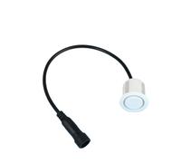 Sensor de marcha atrás para automóvil, dispositivo de asistencia para estacionamiento con sonda de radar inverso de 18,8 mm, sonido e impermeabilidad sensor rpm turbina(White)