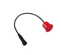 Sensor de marcha atrás para automóvil, dispositivo de asistencia para estacionamiento con sonda de radar inverso de 18,8 mm, sonido e impermeabilidad sensor rpm turbina(Red)