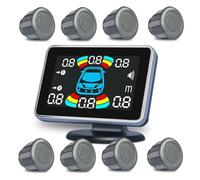 Sensor de marcha atrás para coche, 8 sensores de estacionamiento, radar de marcha atrás, electrónica, detector automático, kit de asistencia de respaldo, zumbador, conector de sensor de aparcamiento