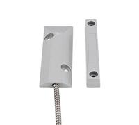 Sensor de metal con cable, detector de contacto magnético para puertas y ventanas, interruptor de alarma de seguridad para garaje, puertas y ventanas del hogar, NO