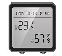 Sensor de monitoreo ambiental interior para detección precisa de temperatura y humedad con funciones de integración inteligente (para tuya)
