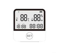 Sensor de monitoreo de clima inalámbrico interior compatible con Tuya para oficina en casa y uso industrial ligero