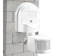 Sensor de movimiento corporal, luz infrarroja, sensores impermeables montados en la pared, movimientos de seguridad ajustables con automático inteligente para uso en el hogar, cocina, baño, 8.4 x 3.5