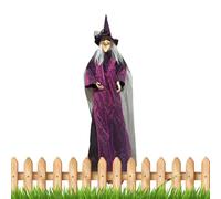 Sensor de Movimiento de - 20 in Ornament Halloween Colgante, Ojos parpadeantes espeluznantes, Colgante Encantado para el Escenario de decoración | Outdoor Holiday Witch Prut para Garden Yard
