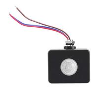 Sensor de movimiento de CA para exteriores, detector de sensor impermeable negro, módulo de sensor de 110-240 V para noche para uso en patio con luces