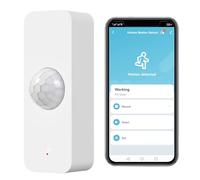 Sensor de Movimiento, Detector de Movimiento Inteligente para Seguridad en el hogar, Sensor de Movimiento inalámbrico con App monitoreo Remoto,Comandos de Voz,Compatible Alexa.Requiere ZigBee Hub.1PCS