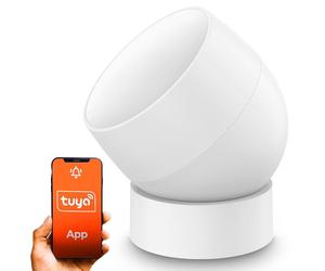 Sensor de Movimiento, Extralink Smart Life Motion Sensor PIR, Detector de Movimiento WiFi, Amplia Cobertura, Ajuste de 360 Grados, Lente Fresnel, se Conecta a la Pasarela multifunción