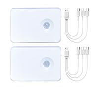 Sensor de movimiento genérico Stair Lights | 3.74In LED sensor de movimiento lámpara recargable inalámbrico PC Material | Interior Home Bathroom Cabinets Counter Front Door Hallway