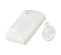Sensor de movimiento infrarrojo PIR con soporte, función tolerante a mascotas, sonda gran angular y ajuste de pulso de tres niveles para opciones de seguridad flexibles (1 unidad)
