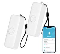 Sensor de Movimiento Inteligente, Sensor de Movimiento WiFi PIR para Sistema de Alarma, con monitoreo Remoto de Aplicaciones, activación de Luces y escenas, Compatible con Alexa.2PCS