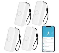 Sensor de Movimiento Inteligente, Sensor de Movimiento WiFi PIR para Sistema de Alarma, con monitoreo Remoto de Aplicaciones, activación de Luces y escenas, Compatible con Alexa.4PCS