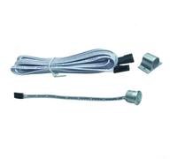 Sensor de movimiento PIR blanco y cable de extensión de 5 m para iluminación LED de escalera, interruptor de inducción de cuerpo humano de 12 V 24 V, kit de controlador automático de rango (sensor)