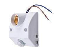 Sensor de movimiento PIR de 12 V/24 V con cable de extensión de 5 m para controlador de luz LED de escalón, inducción del cuerpo humano con rango de detección de 120° y carcasa ABS (sensor)