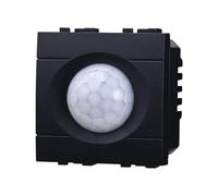 Sensor de movimiento PIR Temporizador 2P 2M, compatible con Bticino Living Light (Negro)