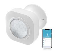 Sensor de movimiento Wi-Fi: Detector de movimiento PIR inteligente Tuya con alertas de aplicación, funciona con pilas, sistema de alarma inalámbrico infrarrojo para sistema de alarma y automatización